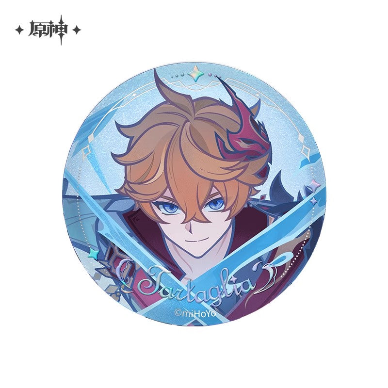 Illustrated Image Travel Diary Series Character Badge