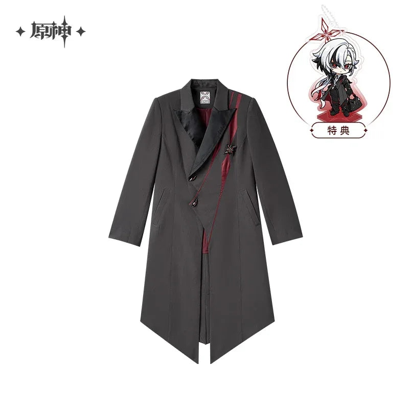 Arlecchino Theme Impression Series Long Casual Coat Genshin Impact L ACG Go Anime www.acg-go.com Apparel, Arlecchino, Coat