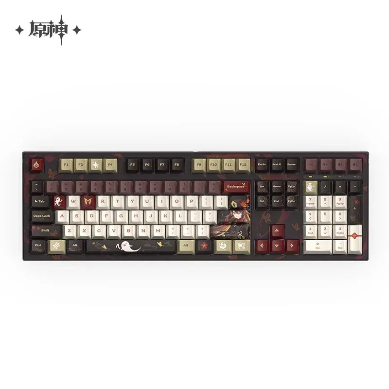 Genshin Impact Hutao Fragrance in Thaw Ver. Mechanical Keyboard 108 Keys: Red KeySwitch / 108 Keys ACG Go Anime www.acg-go.com Electronics, Hu Tao, Keyboard