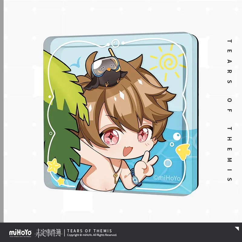 you le water world series chibi oil injected acrylic refrigerator magnet ACG GO
