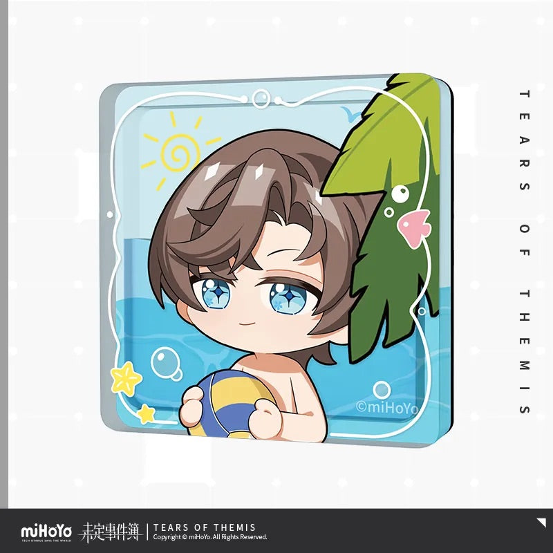 you le water world series chibi oil injected acrylic refrigerator magnet ACG GO