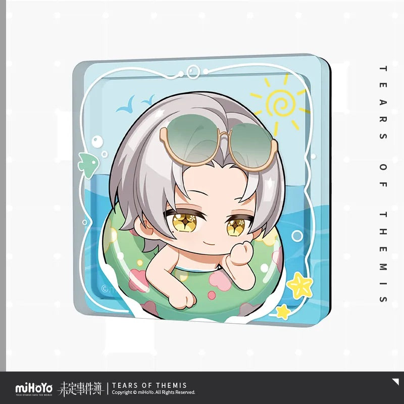 you le water world series chibi oil injected acrylic refrigerator magnet ACG GO
