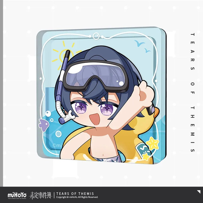 you le water world series chibi oil injected acrylic refrigerator magnet ACG GO
