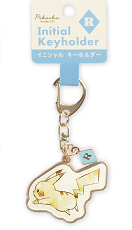 Initial Keyholder Pikachu Letter Keychain