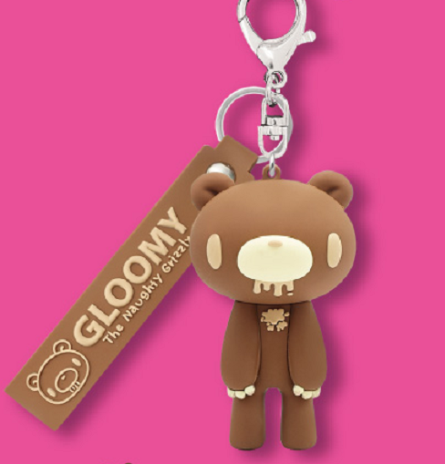 Gloomy the Naughty Grizzly Figure Keychain