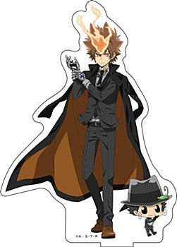 "Reborn!" Original Illustration Big Acrylic Stand Black Suit