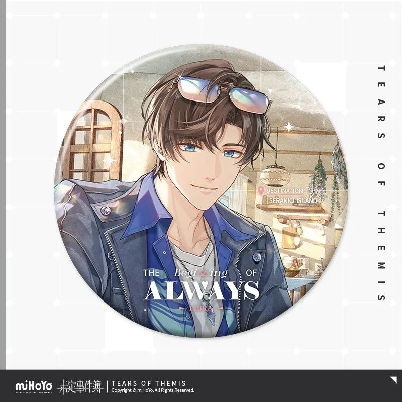 Tears of Themis The Beginning of Always Series Tinplate Badge Artem Wing ACG Go Anime www.acg-go.com Artem Wing, Badge, Luke Pearce, Marius von Hagen, Tears of Themis, Vyn Richter