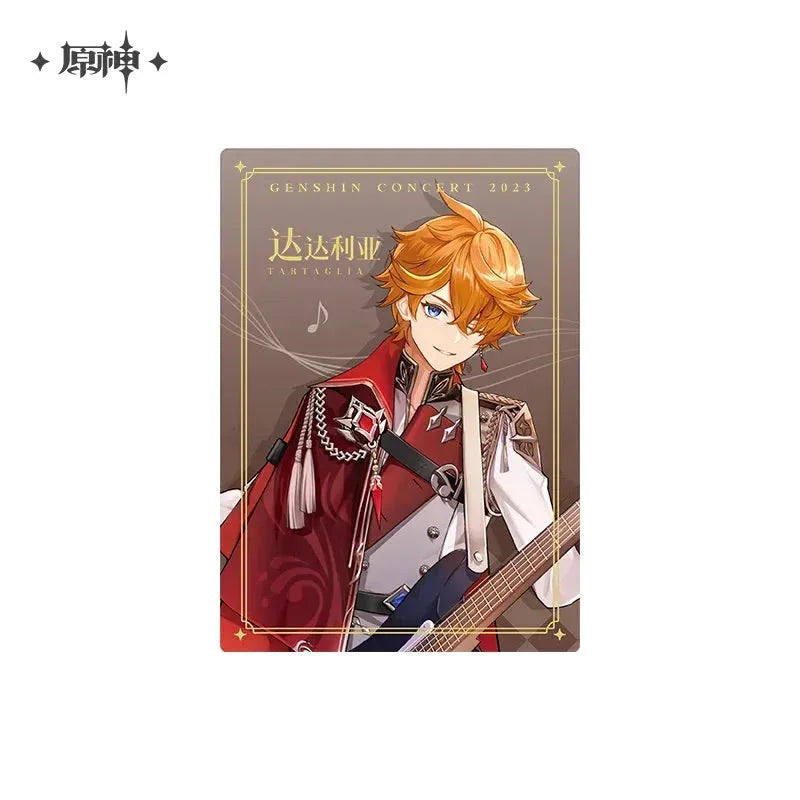 Concert 2023 Series Character Commemorative Card Genshin Impact Tartaglia ACG Go Anime