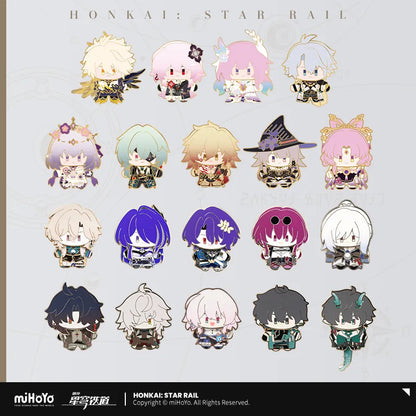 Honkai: Star Rail Chibi Doll Series Metal Pin Badge