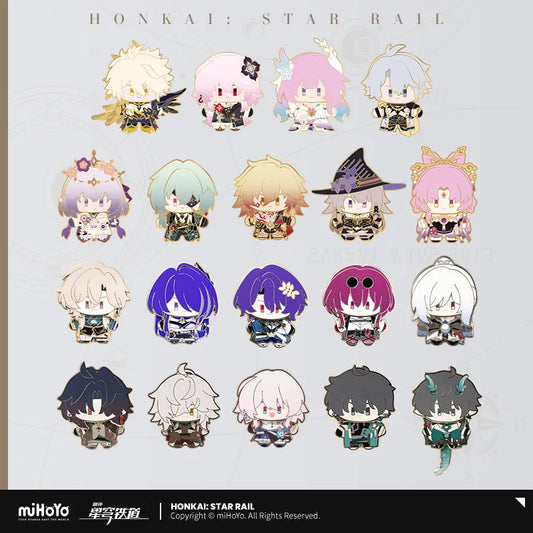 Honkai: Star Rail Chibi Doll Series Metal Pin Badge