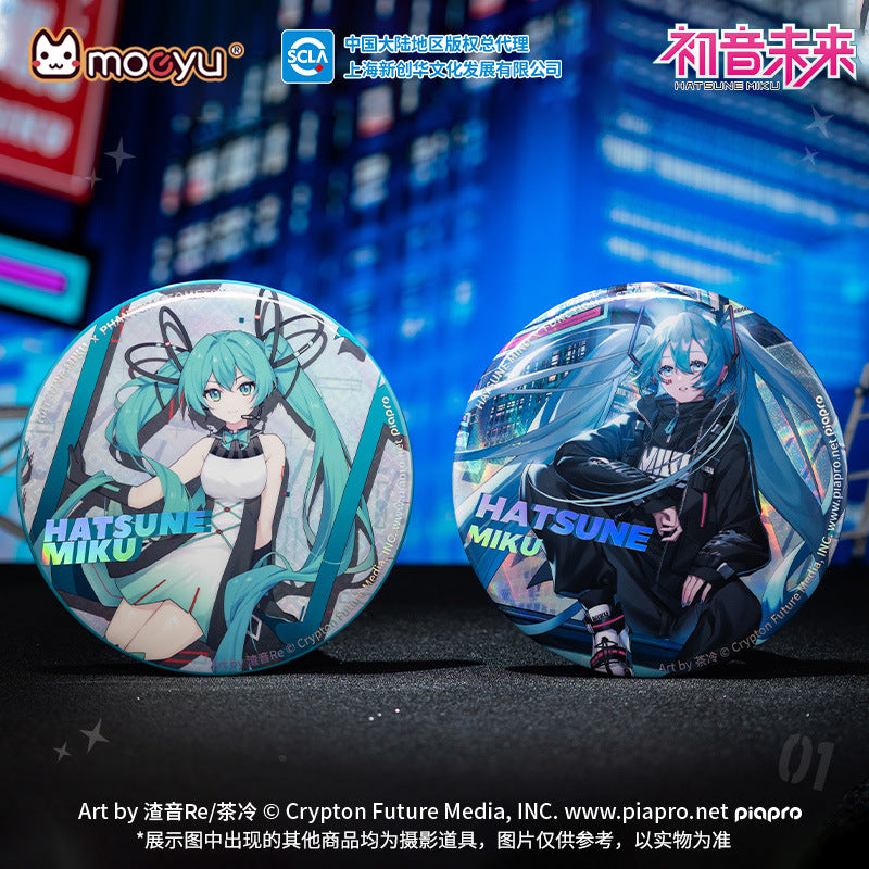 Technology Series Large Badge Vocaloid! Hatsune Miku ACG Go Anime