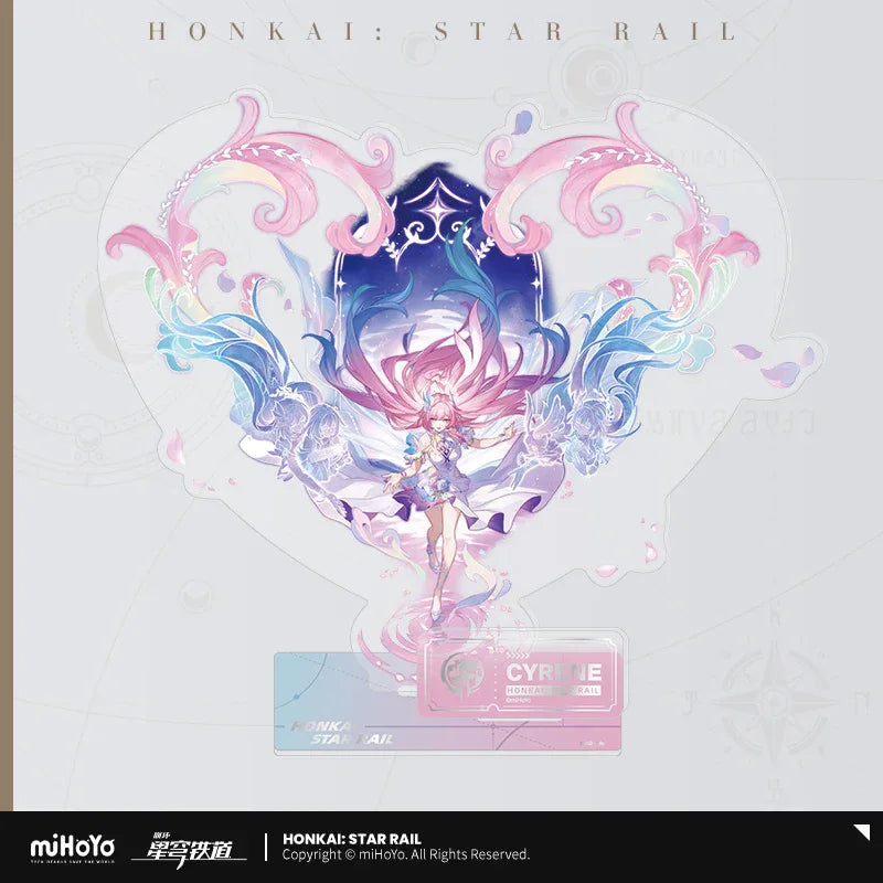 The Remembrance Character Warp Artwork Acrylic Stand Honkai: Star Rail Cyrene ACG Go Anime www.acg-go.com Aglaea, Castorice, Evernight, Hyacine, Stand