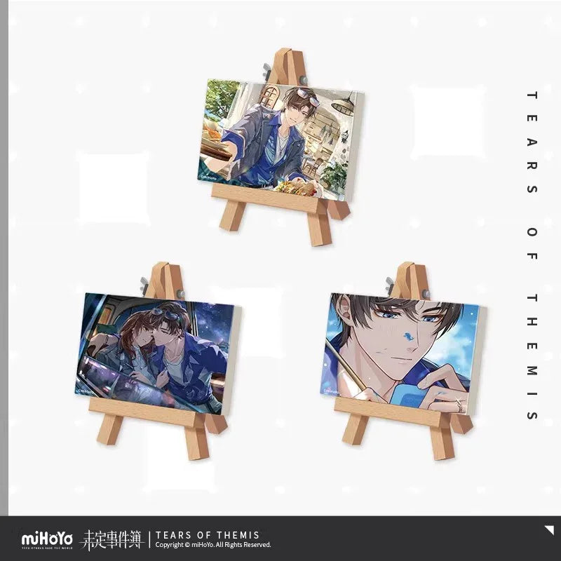 Tears of Themis The Beginning of Always Series Mini Decorative Easel Stand Ornament Luke Pearce A ACG Go Anime www.acg-go.com Art Decor, Artem Wing, Luke Pearce, Marius von Hagen, Tears of Themis, Vyn Richter