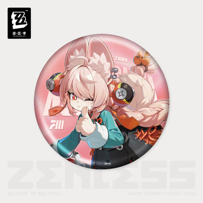 Zenless Zone Zero Artwork Series Krampus Tinplate Badge