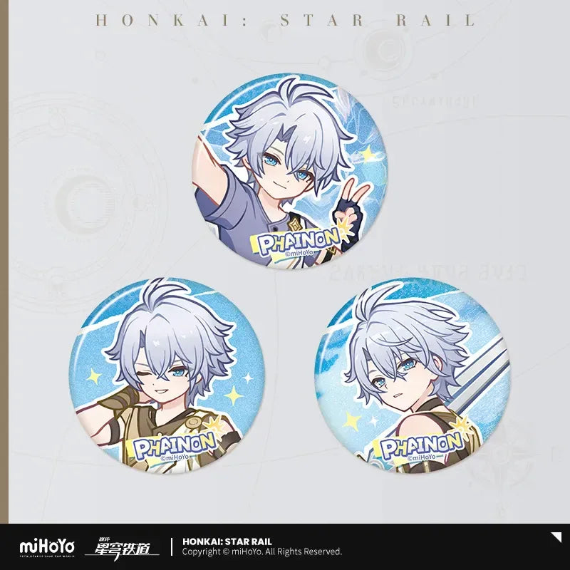 Honkai: Star Rail An Outlander Seeking the Dawn Series Tinplate Badge New Arrival ACG Go Anime www.acg-go.com Badge, Honkai: Star Rail, Phainon