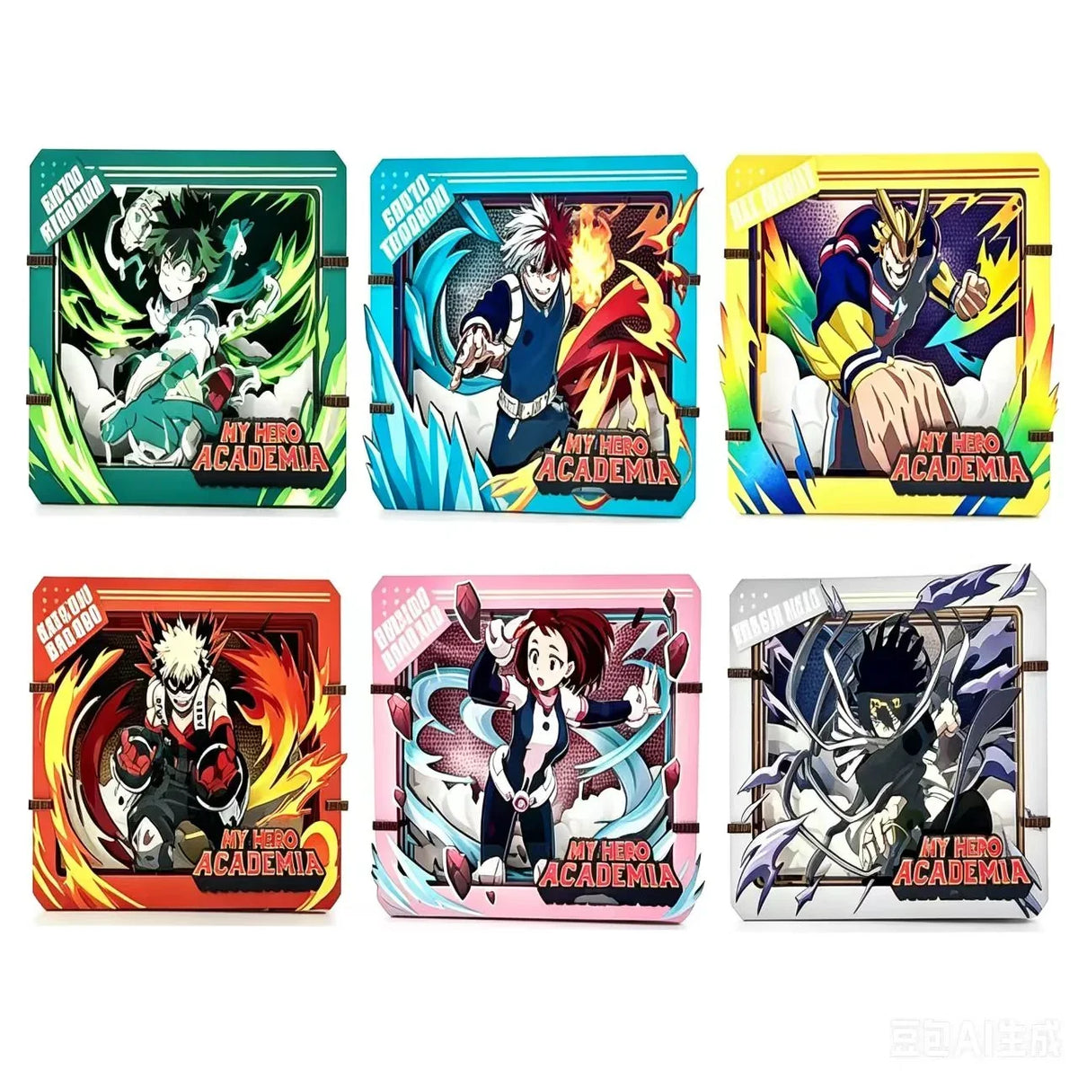 My Hero Academia Wooden Gallery-S Battle Moment