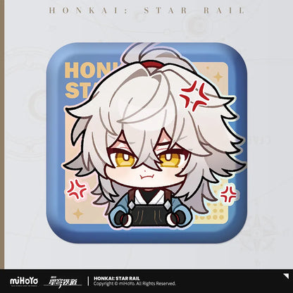 Pom-Pom Exhibition Series Square Tinplate Badge