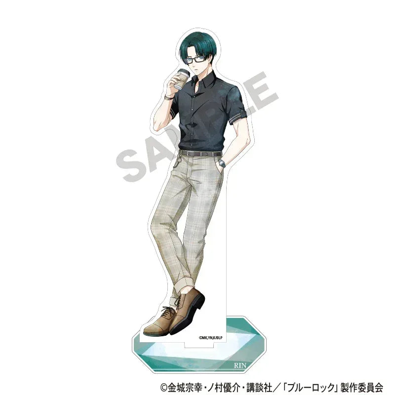 Blue Lock Holiday Soft Light Glasses Ver. Acrylic Stand Rin Itoshi ACG Go Anime www.acg-go.com Hyoma Chigiri, Reo Mikage, Rin Itoshi, Sae Itoshi, Seishiro Nagi, Stand, Yoichi Isagi