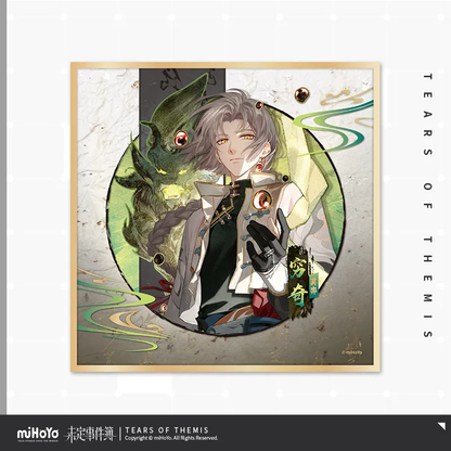 Tears of Themis Omni Spirits Bureau: Dark Fates Series Polyester Gold Sprinkled Acrylic Shikishi Cardboard