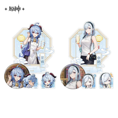 Genshin Impact X HeyTea Series Vol.2 Xin You Suo Xi Badge & Standee & Acrylic Clip