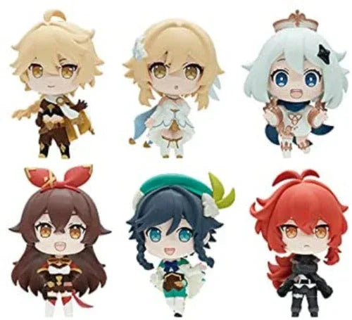 Mini Figure Vol.1 Gashapon Genshin Impact Random one ACG Go Anime www.acg-go.com Aether, Amber, Diluc, Gashapon, Lumine, Paimon, Venti