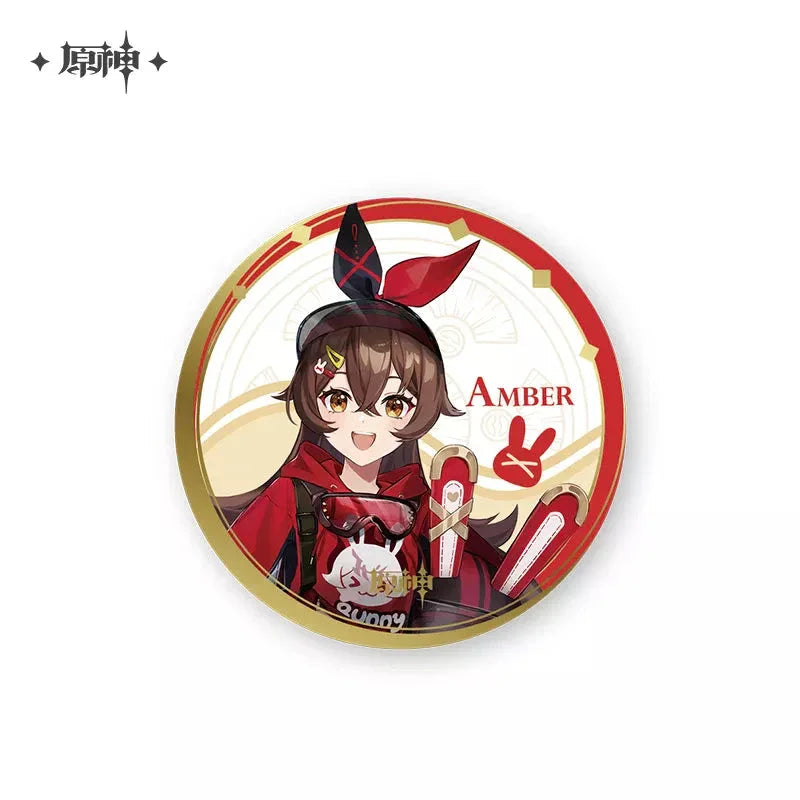 Genshin Impact X PizzaHut Series Merch Badge: Amber ACG Go Anime www.acg-go.com Amber, Eula