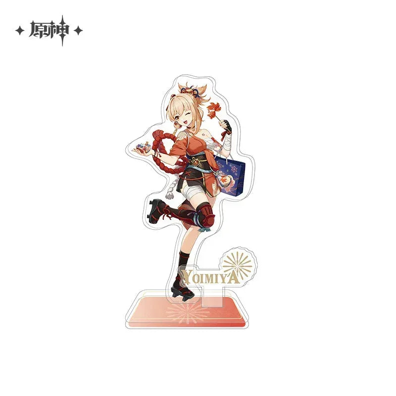 Genshin Impact Hua Cai Qi Shi Series Merch Stand- Yomiya ACG Go Anime www.acg-go.com Art Decor, Ayaka, Badge, Pendant & Keychain, Shikishi, Stand, Yoimiya