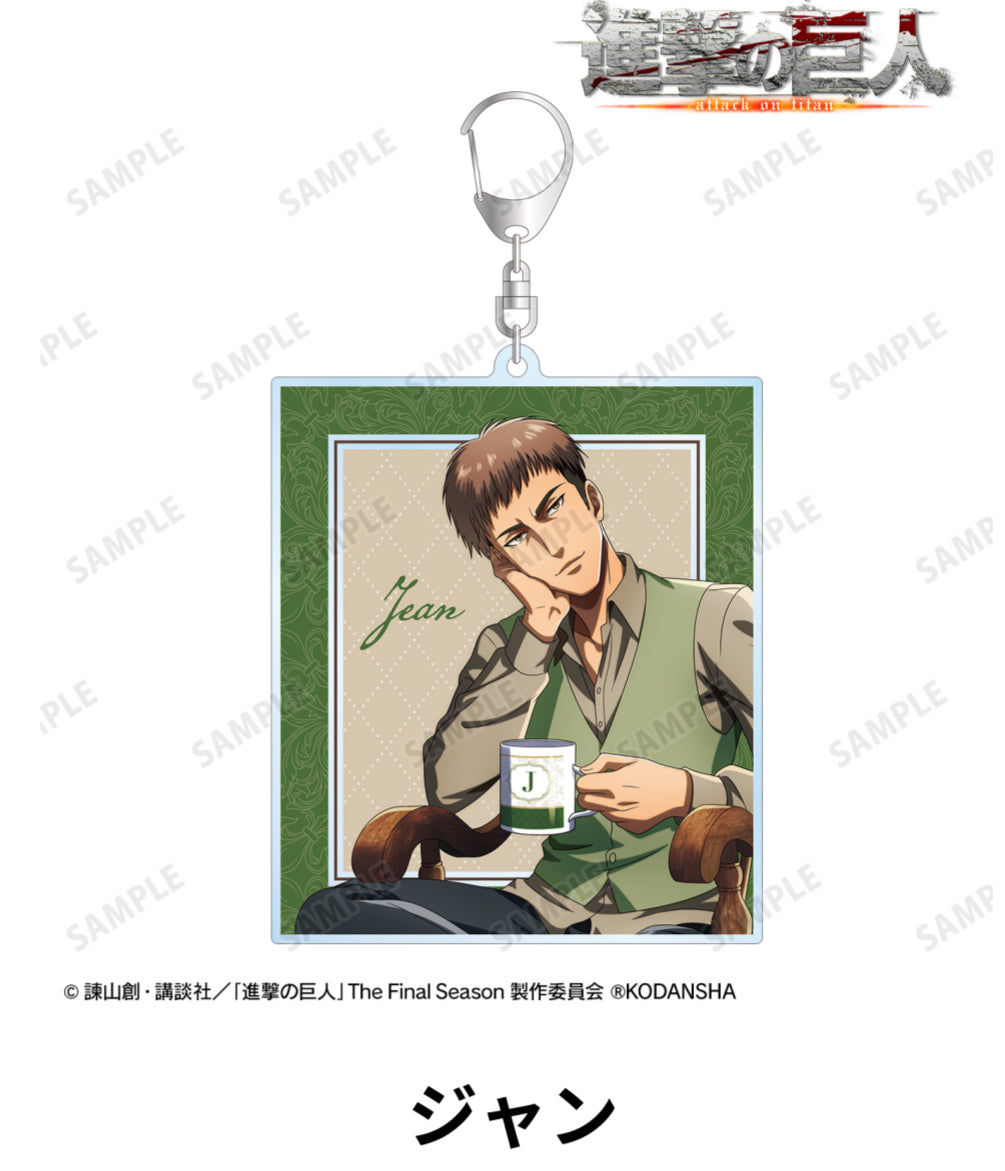 Attack on Titan Drawn Illustration Tea Time Ver. Acrylic Keychain