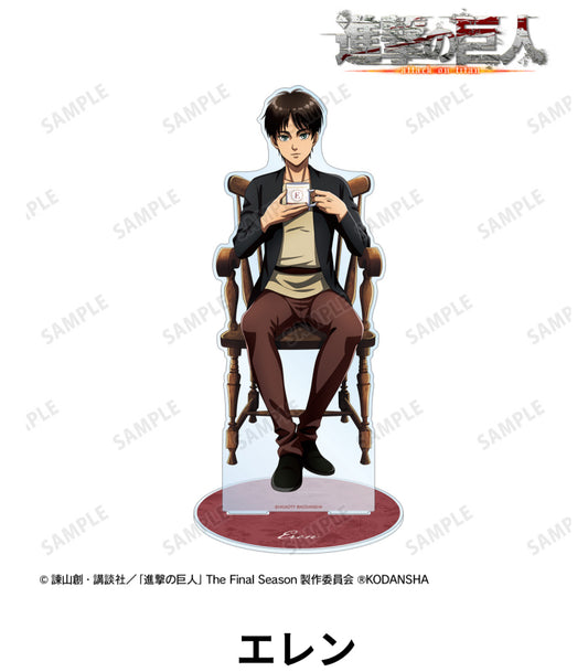 Attack on Titan Drawn Illustration Tea Time Ver. Extra Large Acrylic Stand