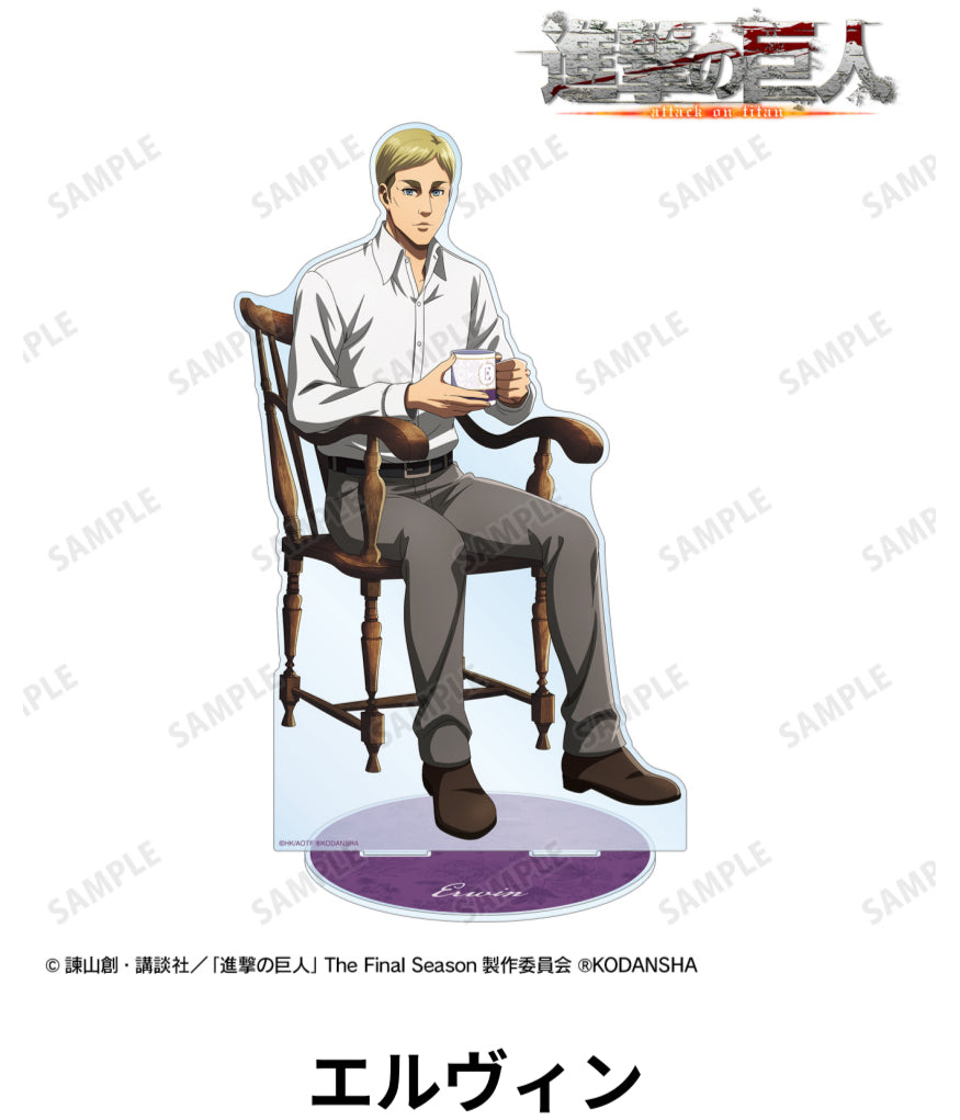 Attack on Titan Drawn Illustration Tea Time Ver. Extra Large Acrylic Stand