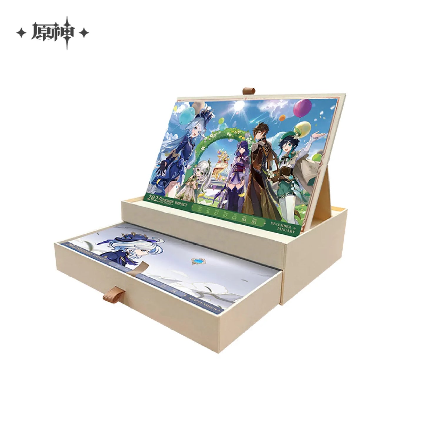 Genshin Impact 2025 Note Desk Calendar