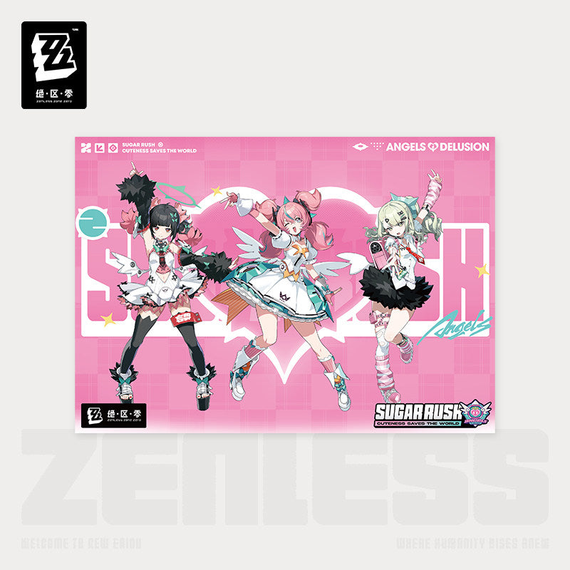 Zenless Zone Zero PINK Sugar Rush Series Decorative Poster