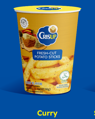 Crisup Fresh Cut Potato Sticks Cups (6 Flavors)