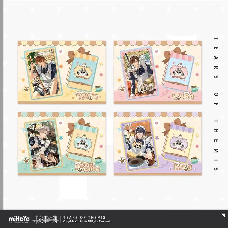 Tears of Themis Love at Azukisan's Café Series Photo Card & Decorative Card Sleeve Set Luke Pearce ACG Go Anime www.acg-go.com Art Decor, Artem Wing, Luke Pearce, Marius von Hagen, Tears of Themis, Vyn Richter