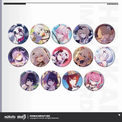 CG Series Badge Mystery Box Honkai Impact 3rd Random One ACG Go Anime www.acg-go.com Badge, Bronie, Honkai Impact 3rd, Kallen, Luna Kindred, Mystery Box, Rita, Sirin, Yae Kasumi