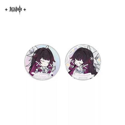 Genshin Impact Columbina Blessing of the Welkin Moon Series Glittering Shikishi Badge Mystery Box Random One ACG Go Anime www.acg-go.com Badge, Columbina, Genshin Impact, Mystery Box