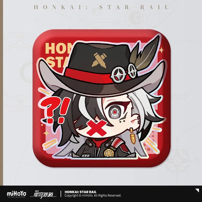 Pom-Pom Exhibition Series Square Tinplate Badge