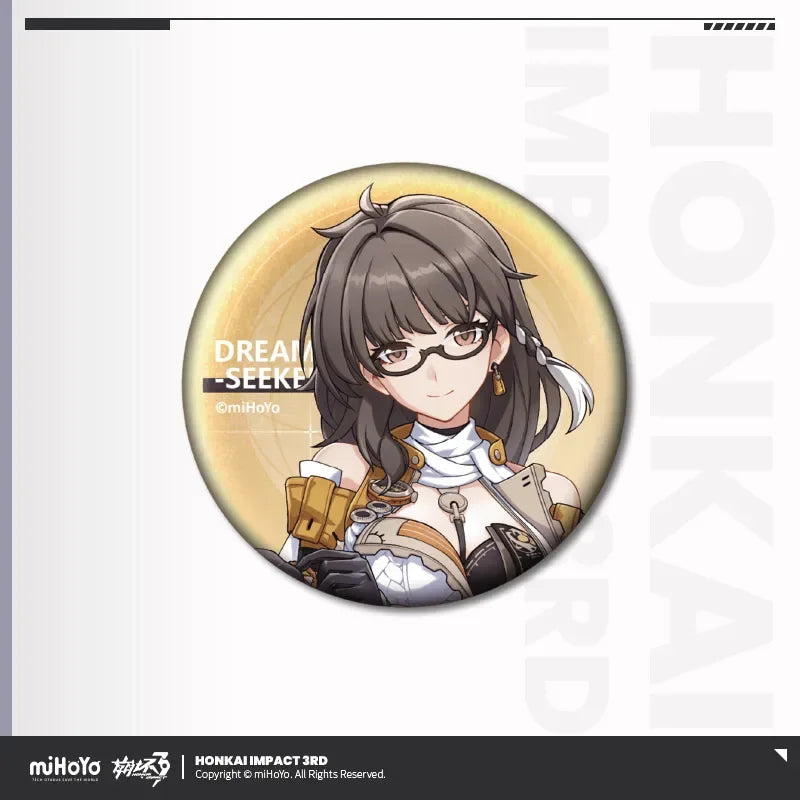 Portrait Series Tinplate Badge Vol.2 Honkai Impact 3rd Dream Seeker ACG Go Anime www.acg-go.com Badge, Coralie, Dream Seeker, Helia, Honkai Impact 3rd, Lantern, Senadina, Songque, Thelema