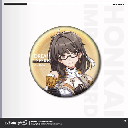 Portrait Series Tinplate Badge Vol.2 Honkai Impact 3rd Dream Seeker ACG Go Anime www.acg-go.com Badge, Coralie, Dream Seeker, Helia, Honkai Impact 3rd, Lantern, Senadina, Songque, Thelema