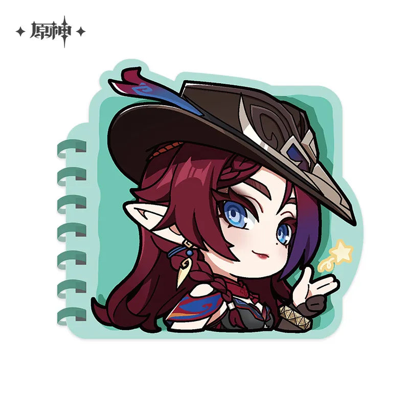 Chibi Character Series Spiral Notebook Natlan