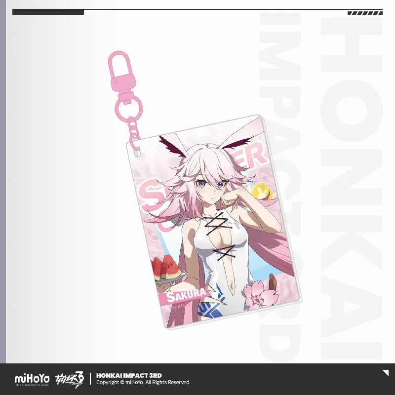 Summer Cruise Series Acrylic Keychain Vol.4 Honkai Impact 3rd Sakura ACG Go Anime www.acg-go.com Aponia, Eden, Elysia, Griseo, Honkai Impact 3rd, Hua, Kalpas, Kevin, Kosma, Mobius, Pardofelis, Pendant & Keychain, Sakura, Su, Vill-V