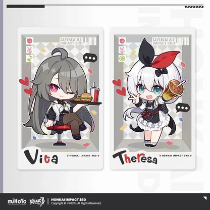 Honkai Impact 3rd Delicious Onboard Series Chibi Laser Card Set Chibi Collectible Card Set ACG Go Anime www.acg-go.com Cardboard, Honkai Impact 3rd, Theresa, Vita