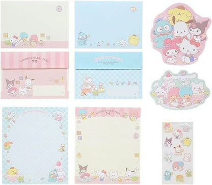 Sanrio Character Letter Set Family ACG Go Anime www.acg-go.com Cinnamoroll, Hello Kitty, Kuromi, Pompom Purin, Sanrio, Stationary