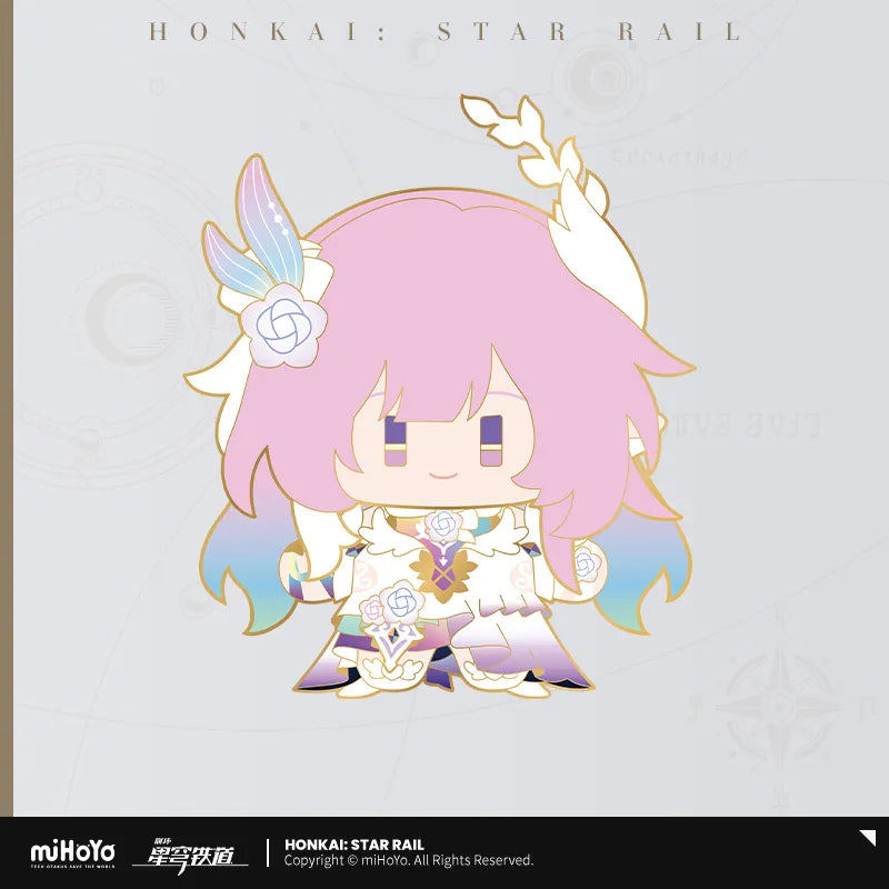 Honkai: Star Rail Chibi Doll Series Metal Pin Badge