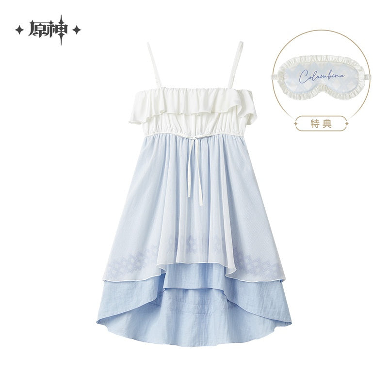 Genshin Impact Columbina Nighttime Tea Talk Series Nightdress With Eye Mask