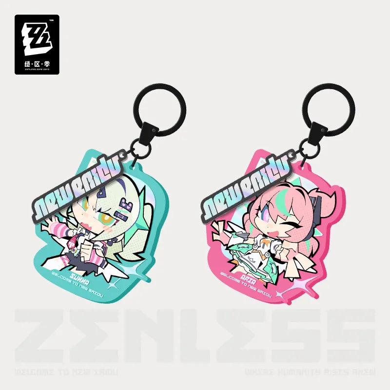 Zenless Zone Zero New Eridu Series Angels of Delusion Chibi Acrylic Keychain