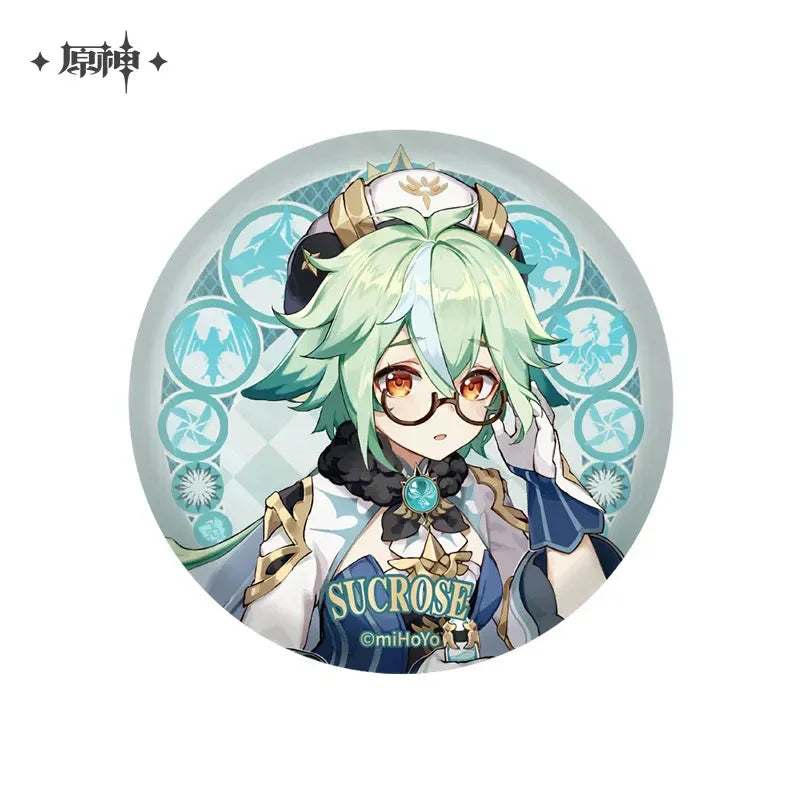 Genshin Impact Mondstadt Character Badge New Crafting Upgrade Sucrose ACG Go Anime www.acg-go.com Albedo, Badge, Durin, Fischl, Genshin Impact, Klee, Mona, Razor, Sucrose, Venti