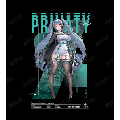 LOVECACAO Illustration PrivatyTactical Fashion Ver. Unisex BIG Silhouette T-shirt