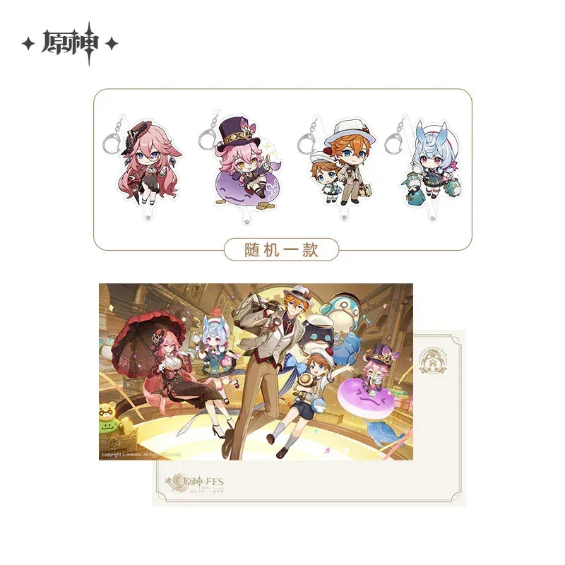 Genshin Impact FES 2024 Series Postcard & Photo Stick Set (Not For Sale) Postcard + Random One Stick ACG Go Anime www.acg-go.com FES, Freebie, Genshin Impact, Pendant & Keychain, Postcard