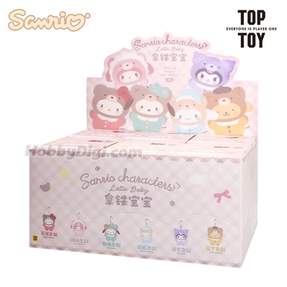 Sanrio Characters Latte Baby Series Plush Keychain Mystery Box